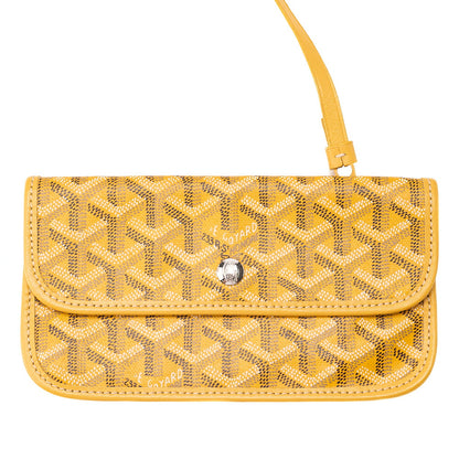 GOYARD Saint Louis PM Tote Bag Coated Canvas Yellow Silver-Tone Hardware, Pre-Owned