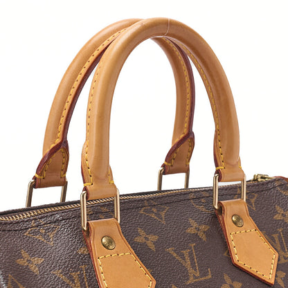 LOUIS VUITTON Louis Vuitton Monogram Speedy 25 Handbag M41528 Brown Gold-Tone Hardware, Pre-Owned