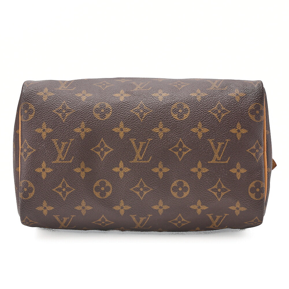 LOUIS VUITTON Louis Vuitton Monogram Speedy 25 Handbag M41528 Brown Gold-Tone Hardware, Pre-Owned