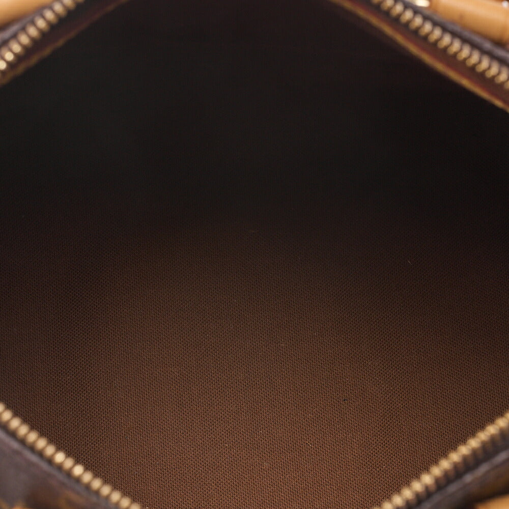 LOUIS VUITTON Louis Vuitton Monogram Speedy 25 Handbag M41528 Brown Gold-Tone Hardware, Pre-Owned