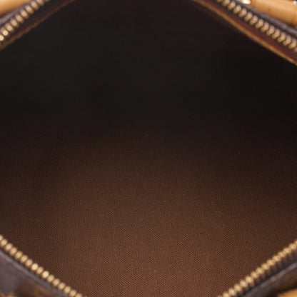 LOUIS VUITTON Louis Vuitton Monogram Speedy 25 Handbag M41528 Brown Gold-Tone Hardware, Pre-Owned