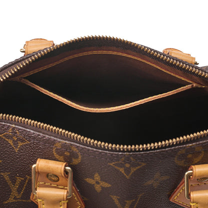 LOUIS VUITTON Louis Vuitton Monogram Speedy 25 Handbag M41528 Brown Gold-Tone Hardware, Pre-Owned