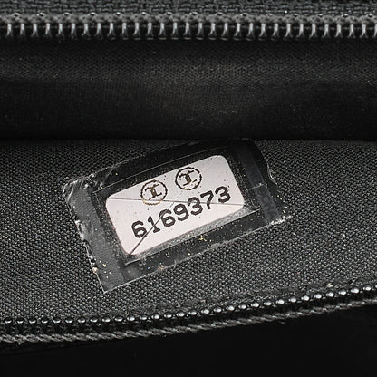 CHANEL Caviar Skin Matelasse Single Kelly-Shaped Handbag Black Silver-Tone Hardware, Pre-Owned