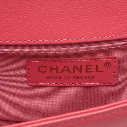 CHANEL Caviar Skin Matelasse Boy Chanel 20 Chain Shoulder Ping Gold-Tone Hardware, Pre-Owned