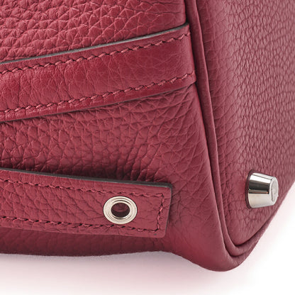Hermes Hermes Picotin Lock PM Taurillon Clemence Handbag Rouge Cassek Silver-Tone Hardware, Pre-Owned