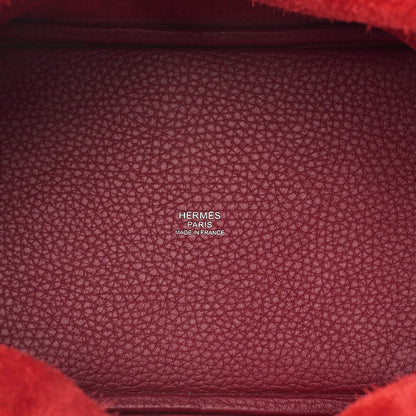 Hermes Hermes Picotin Lock PM Taurillon Clemence Handbag Rouge Cassek Silver-Tone Hardware, Pre-Owned