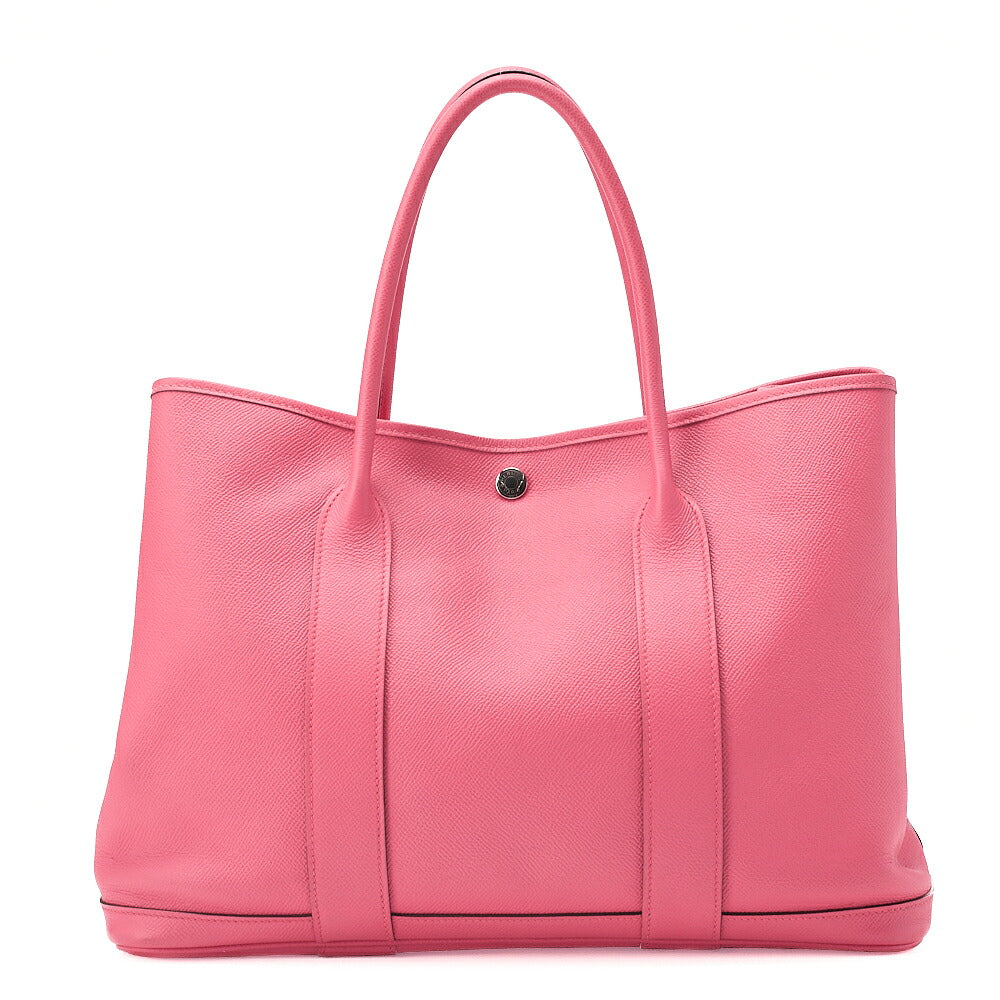 Hermes Hermes Garden Party PM Tote Bag Epson Rose Azale Silver-Tone Hardware, Pre-Owned