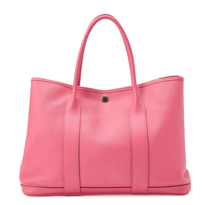 Hermes Hermes Garden Party PM Tote Bag Epson Rose Azale Silver-Tone Hardware, Pre-Owned