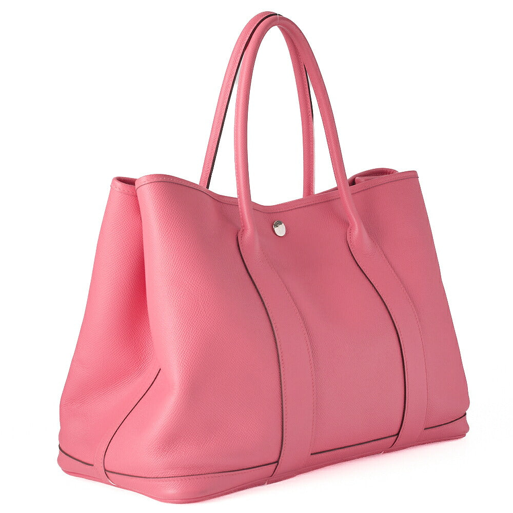 Hermes Hermes Garden Party PM Tote Bag Epson Rose Azale Silver-Tone Hardware, Pre-Owned