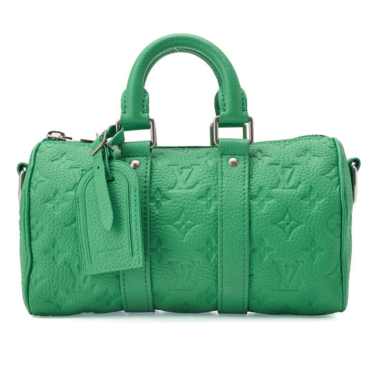 LOUIS VUITTON Louis Vuitton Monogram Key Pole Bandeli?re 25 Handbag Green Silver -Tone Hardware, Pre-Owned