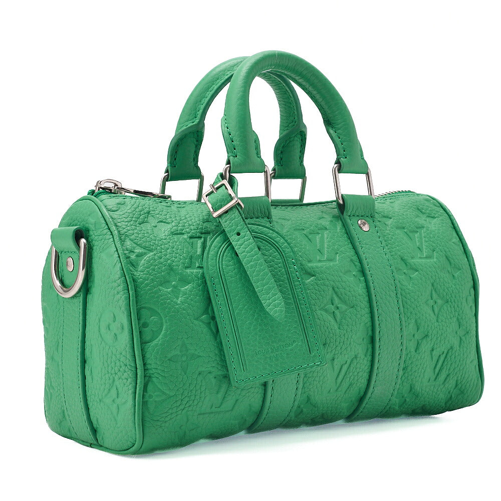LOUIS VUITTON Louis Vuitton Monogram Key Pole Bandeli?re 25 Handbag Green Silver -Tone Hardware, Pre-Owned