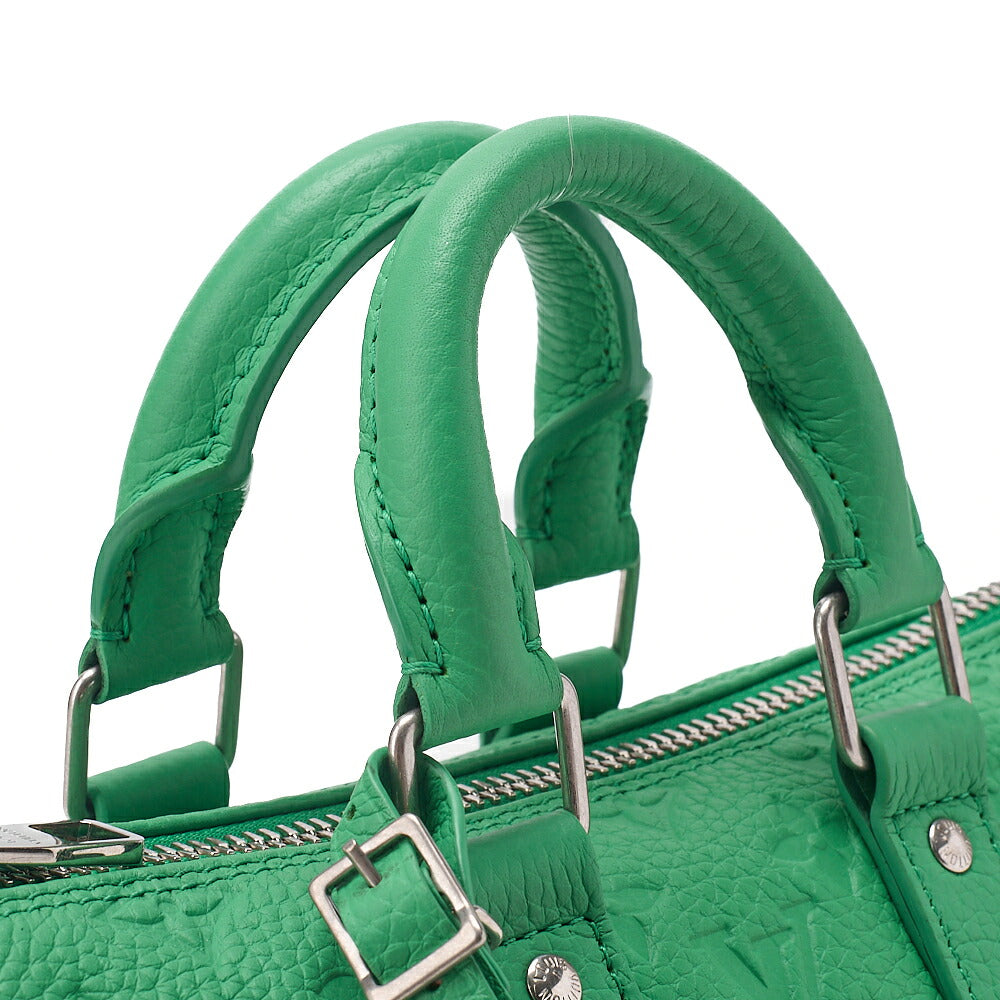 LOUIS VUITTON Louis Vuitton Monogram Key Pole Bandeli?re 25 Handbag Green Silver -Tone Hardware, Pre-Owned