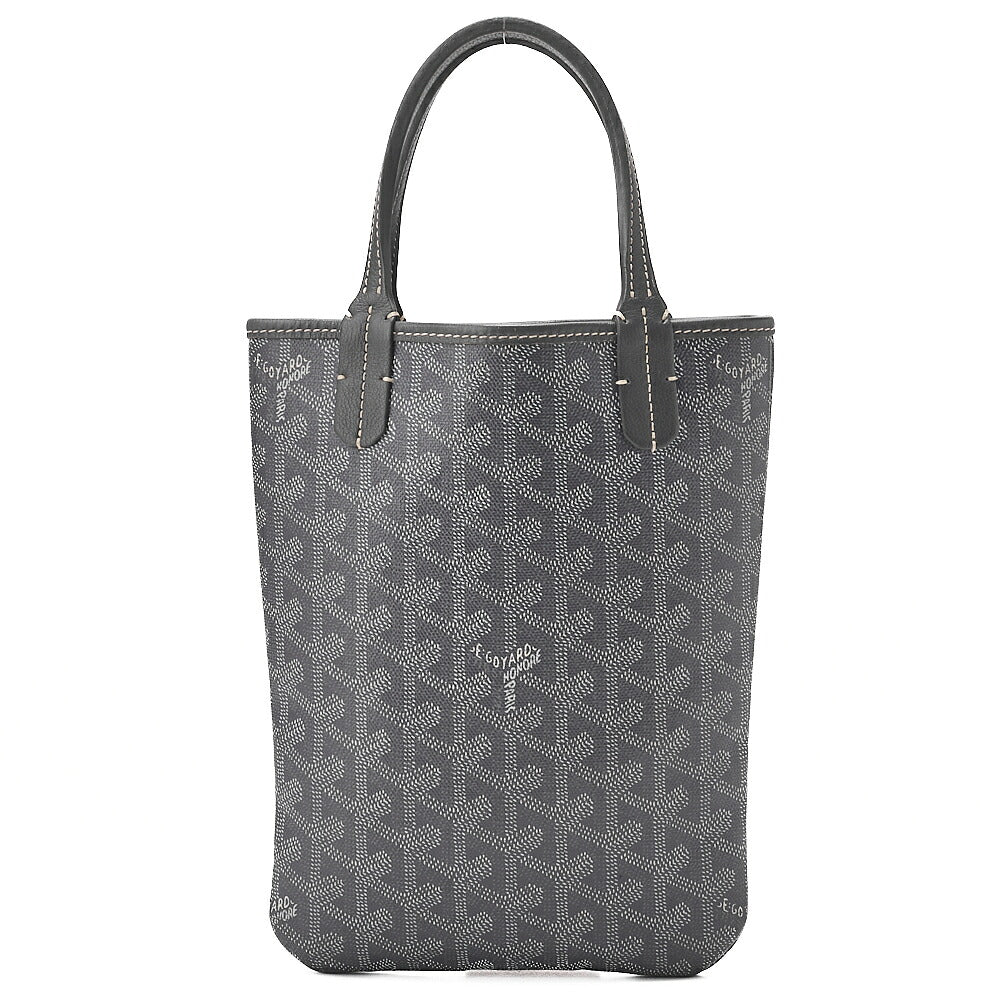 GOYARD [Goyard] Poitier Mini Tote Bag Coated Canvas Gray , Pre-Owned
