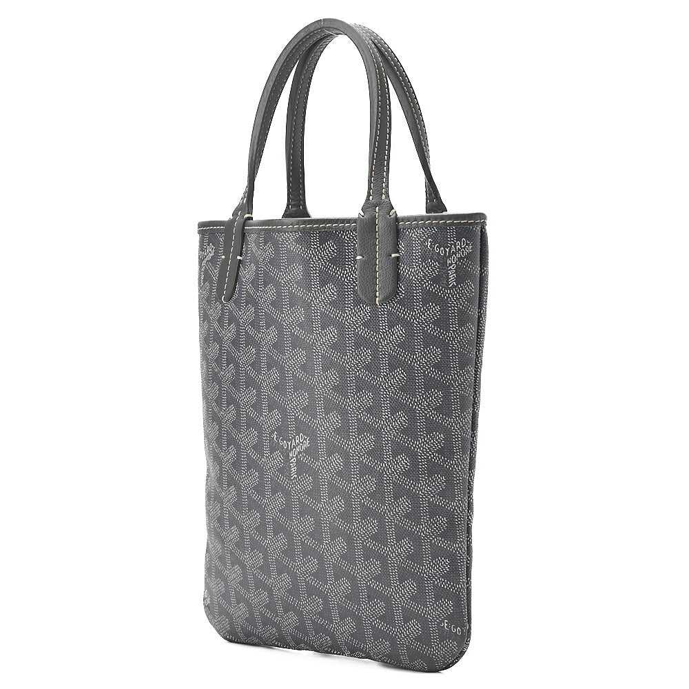 GOYARD [Goyard] Poitier Mini Tote Bag Coated Canvas Gray , Pre-Owned
