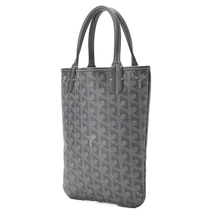 GOYARD [Goyard] Poitier Mini Tote Bag Coated Canvas Gray , Pre-Owned