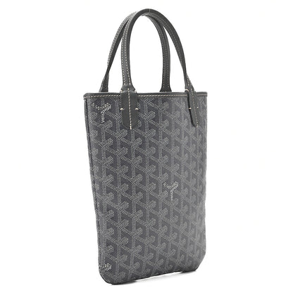 GOYARD [Goyard] Poitier Mini Tote Bag Coated Canvas Gray , Pre-Owned