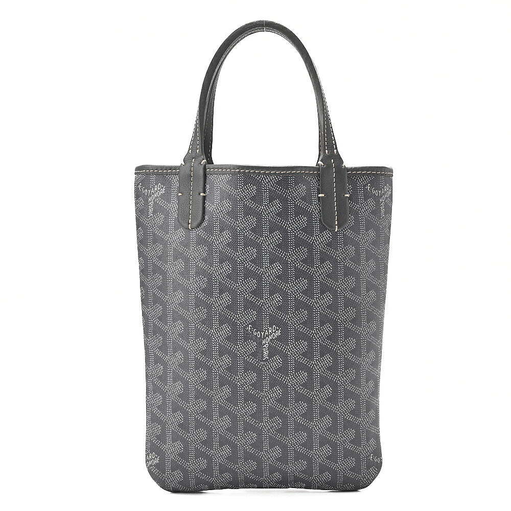 GOYARD [Goyard] Poitier Mini Tote Bag Coated Canvas Gray , Pre-Owned
