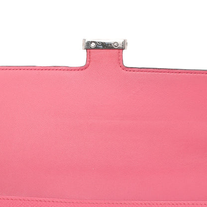 Hermes Hermes Constance To Go Shoulder Bag Shoulder Wallet Long Wallet Epson Rose Azale Silver-Tone Hardware, Pre-Owned