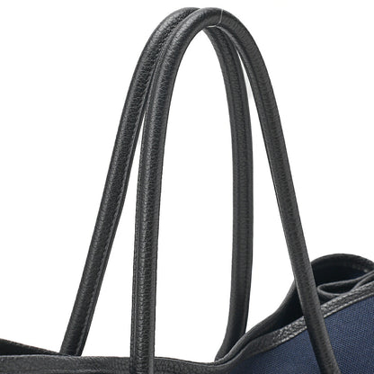 Hermes Hermes Garden Party PM Handbag Toal Officier Black x Navy Silver-Tone Hardware, Pre-Owned