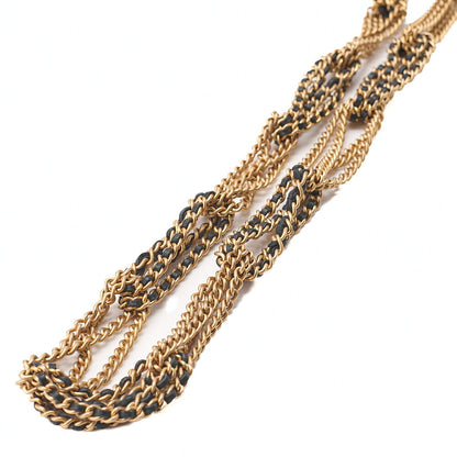 CHANEL Lambskin Matelasse Full Flap Chain Shoulder Black Gold-Tone Hardware, Pre-Owned