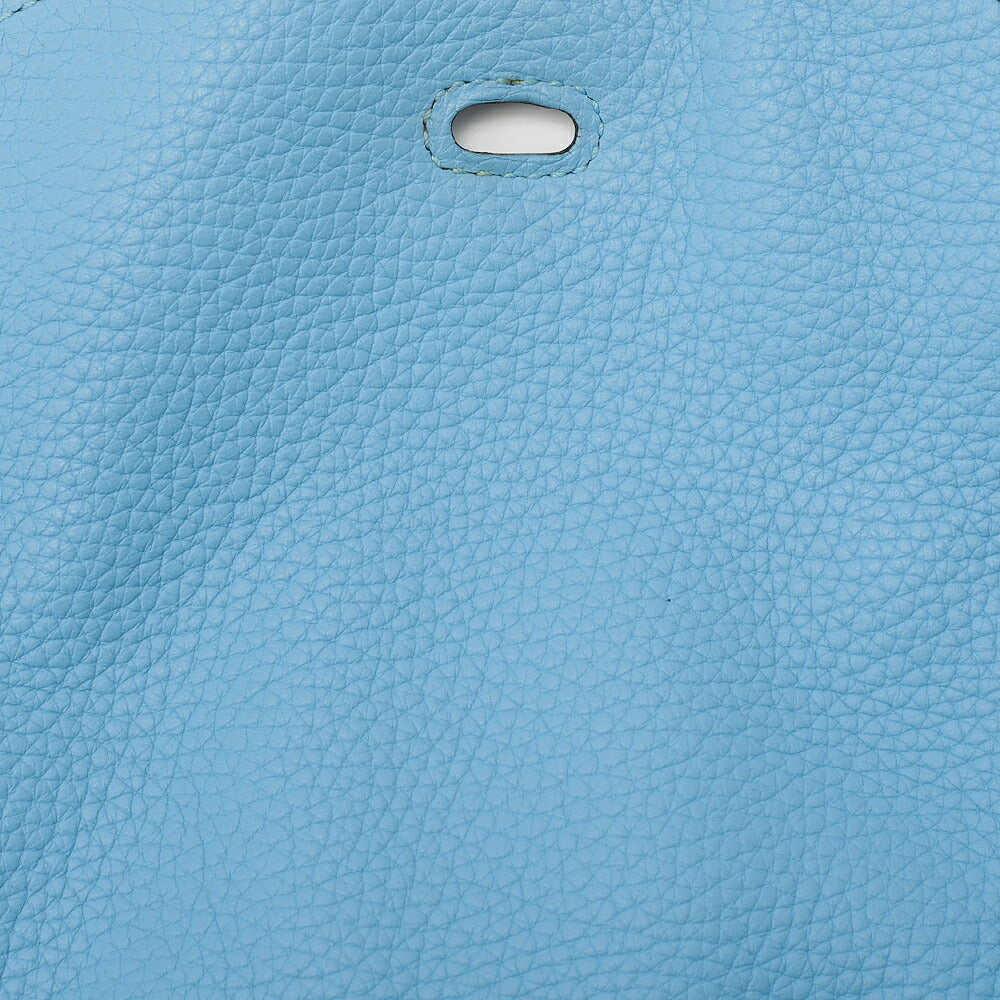 HERMES Lindy 30 2-way Shoulder Bag Treillon Clemence Bleu Atoll Silver-Tone Hardware, Pre-Owned