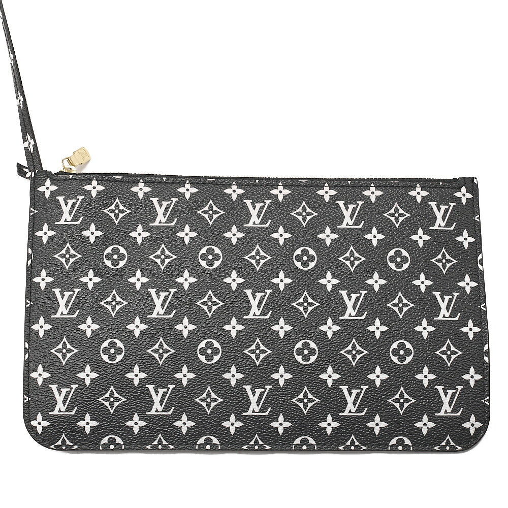 LOUIS VUITTON Louis Vuitton Monogram Jungle Never Full MM Hand Shoulder Bag with Pouch M44676 RFID Responsive GI3169 Black x Brown x Multicolor Gold-Tone Hardware, Pre-Owned