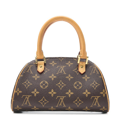 LOUIS VUITTON Louis Vuitton Monogram Mini Rivera Handbag M50202 Brown Gold-Tone Hardware, Pre-Owned