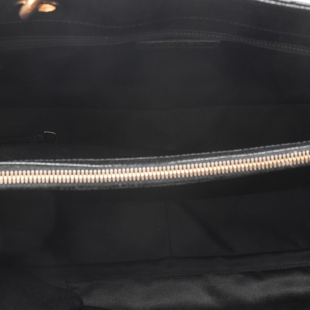 CHANEL Tote Bag Matelasse Large Size GST Chain Tote Caviskin Black Gold-Tone Hardware, Pre-Owned