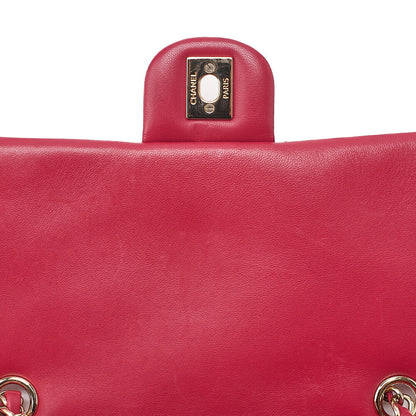 CHANEL Lambskin Matelasse Turn Lock Chain Backpack Rose Pink Gold -Tone Hardware, Pre-Owned