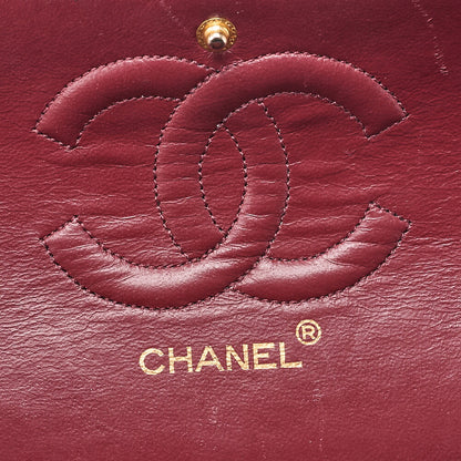 CHANEL Chain Shoulder Bag Matelasse Lambskin Black Gold -Tone Hardware, Pre-Owned