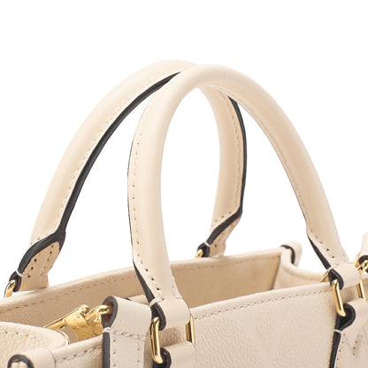 LOUIS VUITTON Louis Vuitton Monogram Emplant On The Go PM 2-Way Shoulder Bag M46569 Ivory Gold-Tone Hardware, Pre-Owned