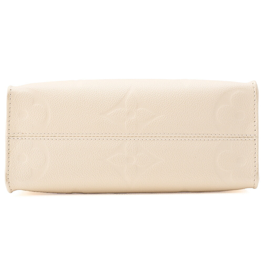LOUIS VUITTON Louis Vuitton Monogram Emplant On The Go PM 2-Way Shoulder Bag M46569 Ivory Gold-Tone Hardware, Pre-Owned