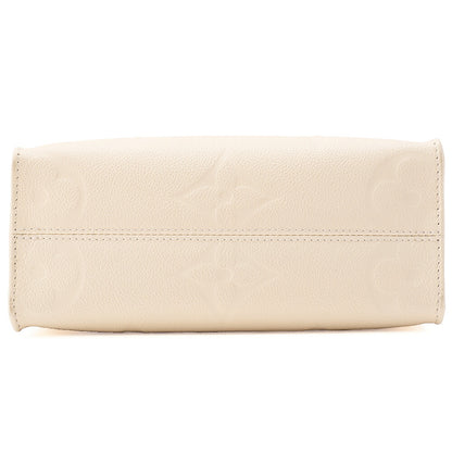 LOUIS VUITTON Louis Vuitton Monogram Emplant On The Go PM 2-Way Shoulder Bag M46569 Ivory Gold-Tone Hardware, Pre-Owned