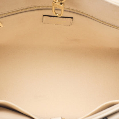 LOUIS VUITTON Louis Vuitton Monogram Emplant On The Go PM 2-Way Shoulder Bag M46569 Ivory Gold-Tone Hardware, Pre-Owned