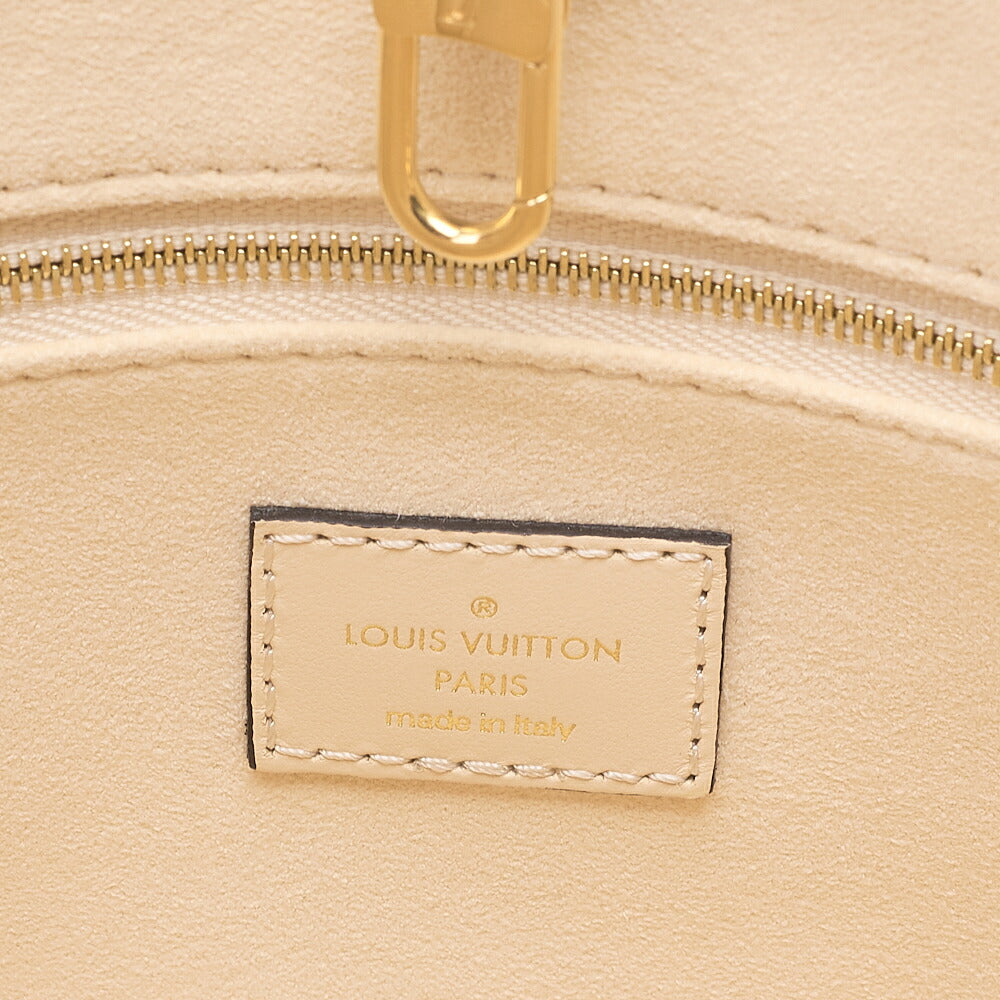 LOUIS VUITTON Louis Vuitton Monogram Emplant On The Go PM 2-Way Shoulder Bag M46569 Ivory Gold-Tone Hardware, Pre-Owned