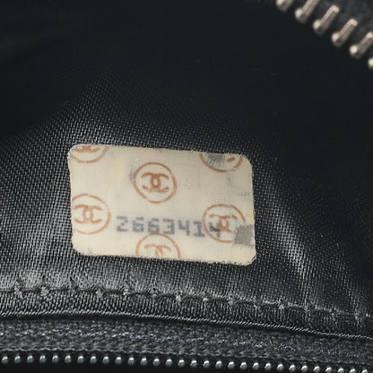 CHANEL Caviar Skin Biju Coco Mark Straight Flap One-Shoulder Bag Black Gold -Tone Hardware, Pre-Owned