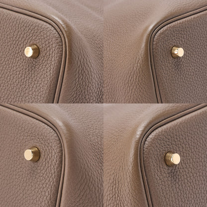 Hermes Hermes Picotin Lock MM Taurillon Clemence ?tope Gold-Tone Hardware, Pre-Owned