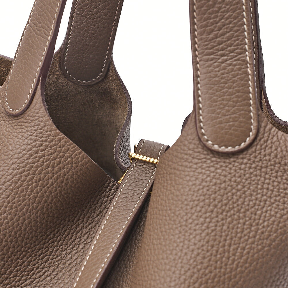 Hermes Hermes Picotin Lock MM Taurillon Clemence ?tope Gold-Tone Hardware, Pre-Owned