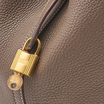 Hermes Hermes Picotin Lock MM Taurillon Clemence ?tope Gold-Tone Hardware, Pre-Owned