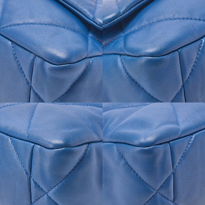 CHANEL Lambskin Matelasse CHANEL 19 2WAY Chain Shoulder Blue Gold x Silver-Tone Hardware, Pre-Owned