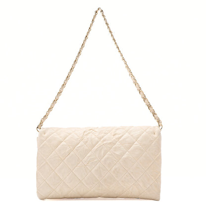 CHANEL Turn Rock Lion Coco Chain Hand Leather Beige Gold-Tone Hardware, Pre-Owned