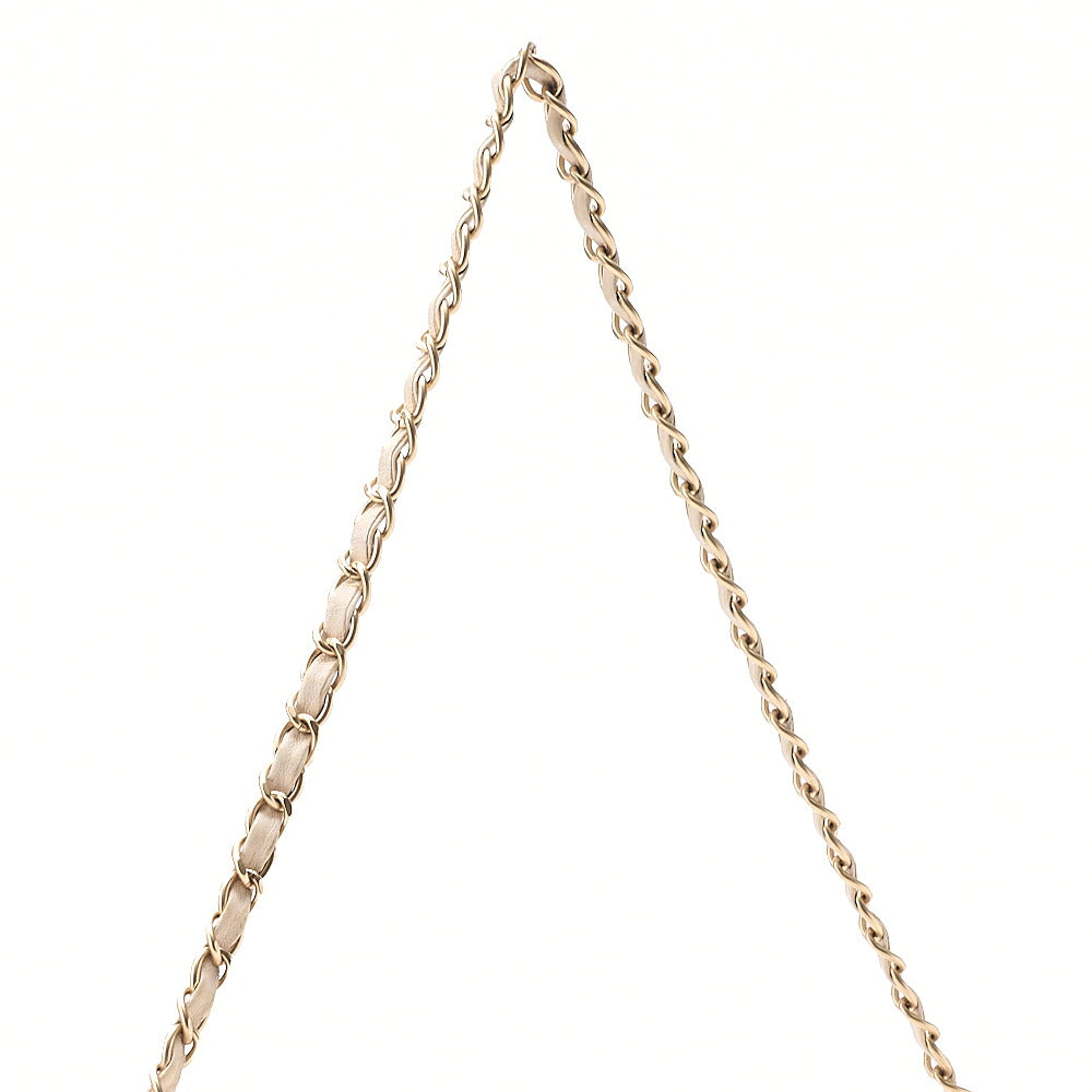 CHANEL Turn Rock Lion Coco Chain Hand Leather Beige Gold-Tone Hardware, Pre-Owned