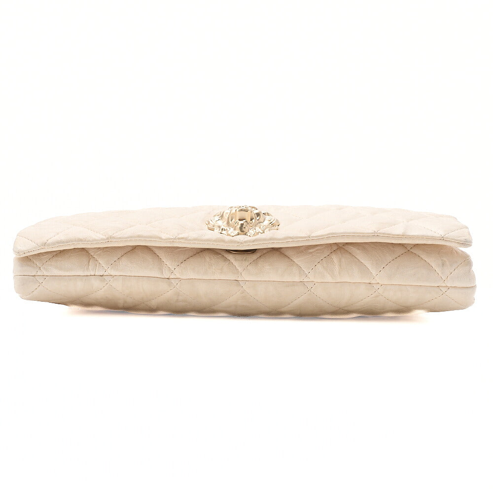 CHANEL Turn Rock Lion Coco Chain Hand Leather Beige Gold-Tone Hardware, Pre-Owned