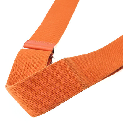 Hermes Hermes Eveline PM3 Trois Trion Clemence Shoulder Bag Orange Silver-Tone Hardware, Pre-Owned