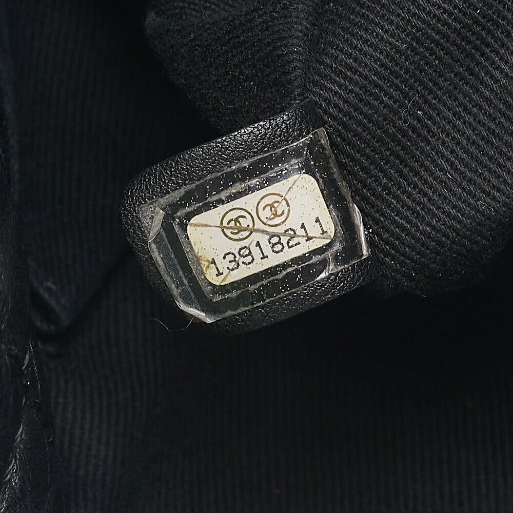 CHANEL Vintage Calf Matelasse 2.55 Turn Lock 2-Way Shoulder Outside Flap Multi-Pocket Black Silver-Tone Hardware, Pre-Owned