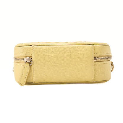 CHANEL Coco Mark CC Filigree Chain Shoulder Mini Caviar Skin Yellow Gold-Tone Hardware, Pre-Owned