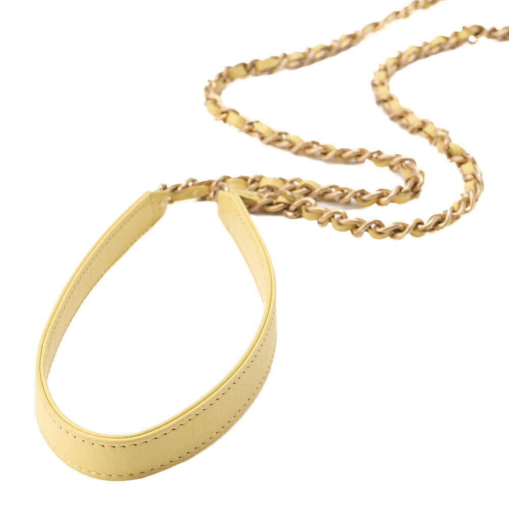 CHANEL Coco Mark CC Filigree Chain Shoulder Mini Caviar Skin Yellow Gold-Tone Hardware, Pre-Owned