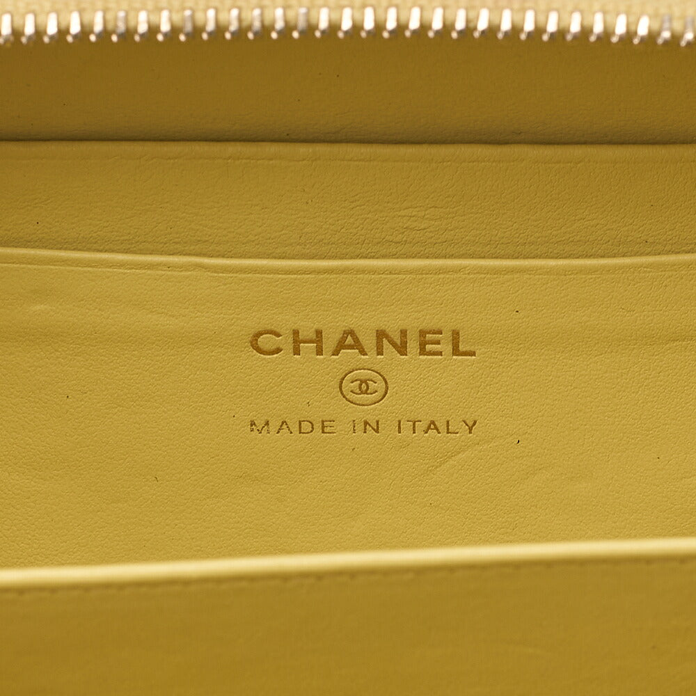 CHANEL Coco Mark CC Filigree Chain Shoulder Mini Caviar Skin Yellow Gold-Tone Hardware, Pre-Owned