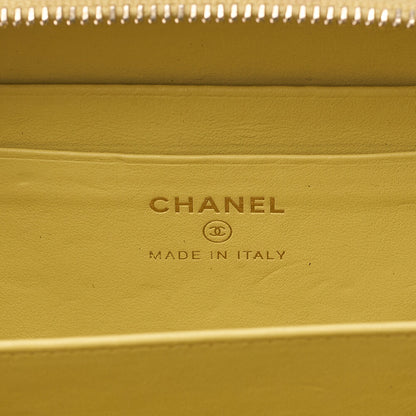 CHANEL Coco Mark CC Filigree Chain Shoulder Mini Caviar Skin Yellow Gold-Tone Hardware, Pre-Owned