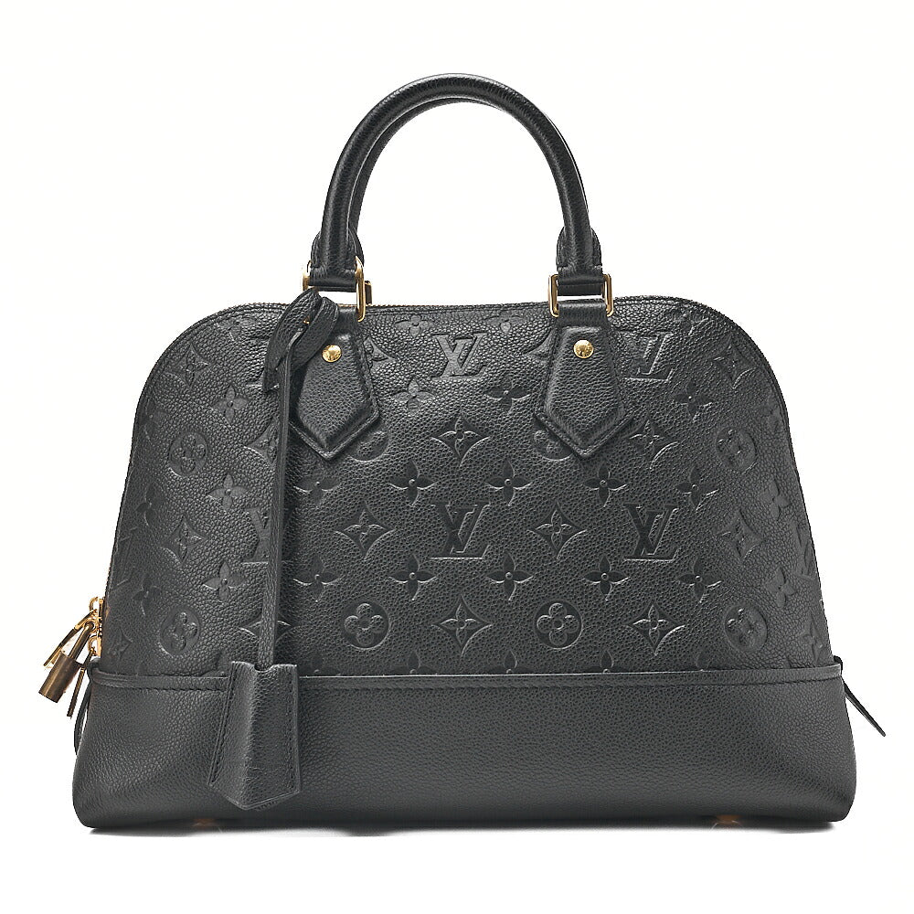 LOUIS VUITTON Louis Vuitton Monogram Emplant Neo Alma PM Handbag M44832 Black Gold-Tone Hardware, Pre-Owned